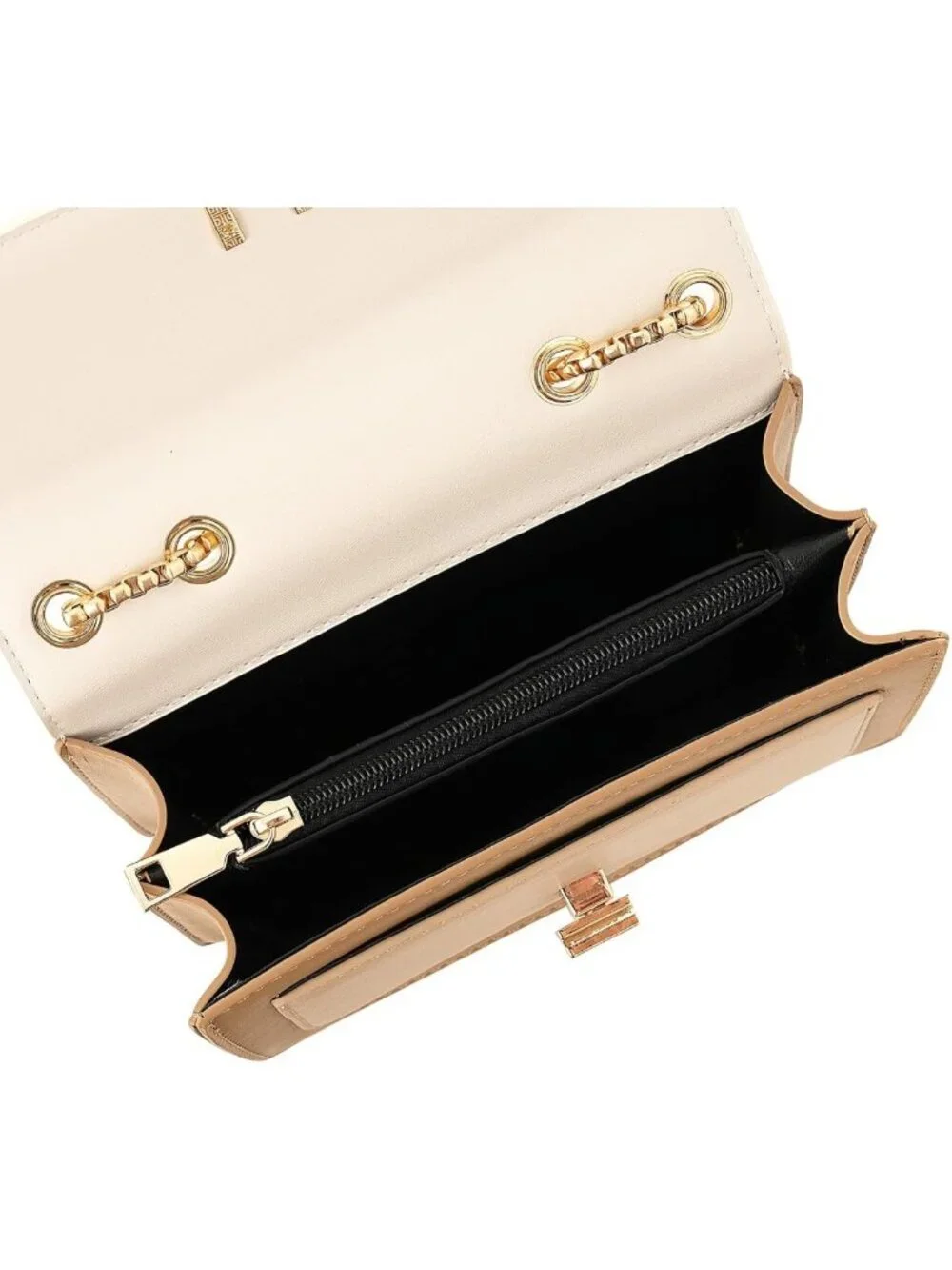 Chic Color-Block Leather Crossbody Bag for Women | Stylish Medium Shoulder Purse